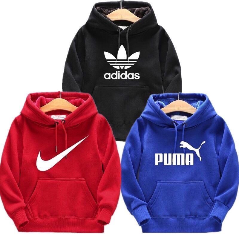 Áo hoodie nhung dày dặn thời trang thu đông cho bé