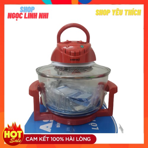 Lò Nướng Thủy Tinh Asanzo OB79( 17 lít Nâng Vòng, 1300W) - SHOP NGỌC LINH NHI