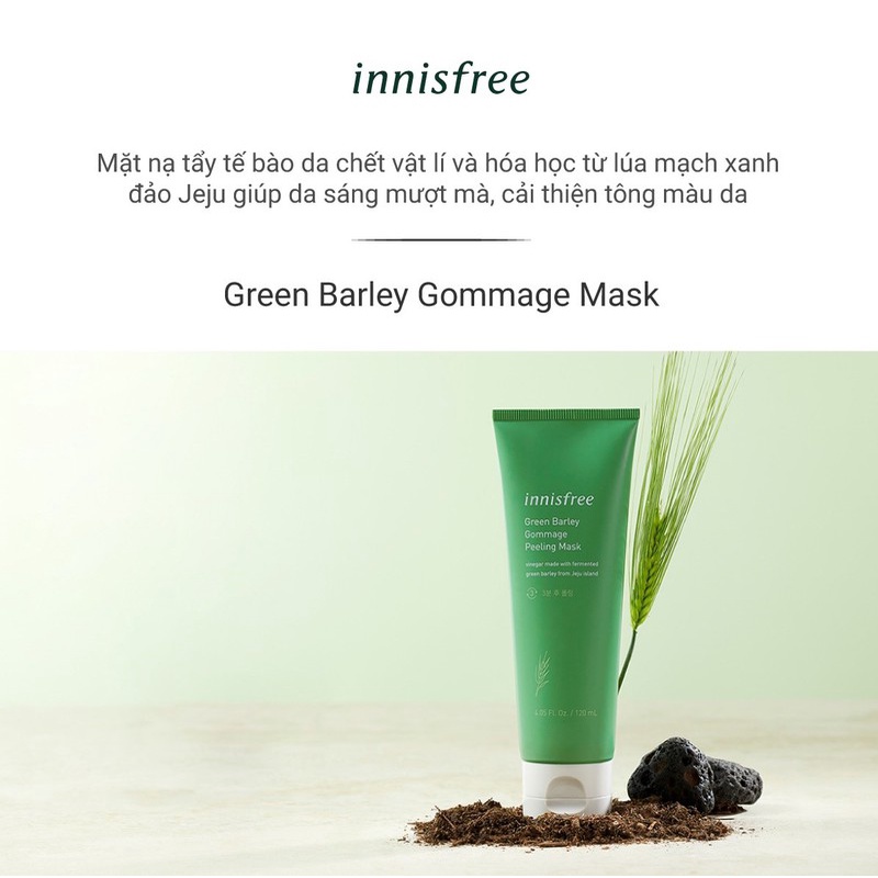 Mặt Nạ Tẩy Da Chết Innisfree Green Barley Gommage Peeling Mask 120ml | BigBuy360 - bigbuy360.vn