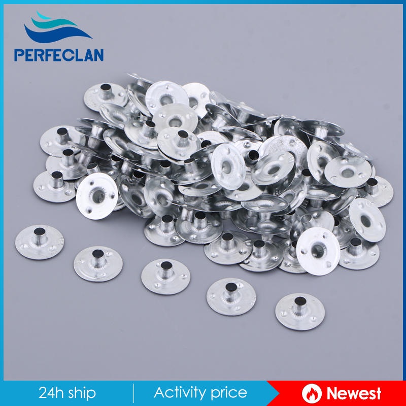 Set 100 đế giữ dây bấc đèn cầy 12.52.5mm