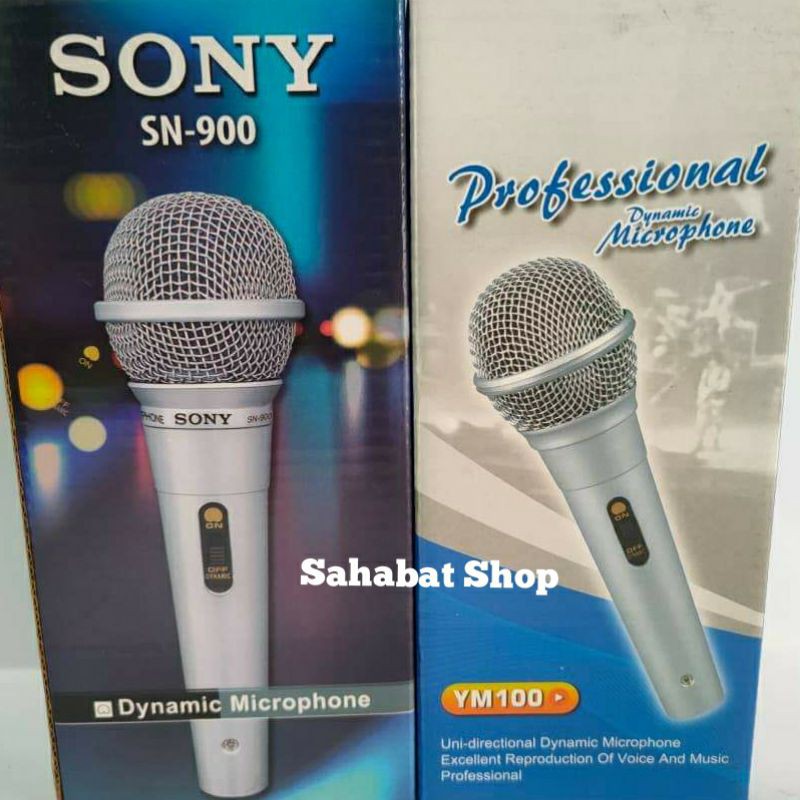 SONY YAMAHA Micro Hát Karaoke Kèm Dây Cáp Chuyên Dụng Chất Lượng Cao