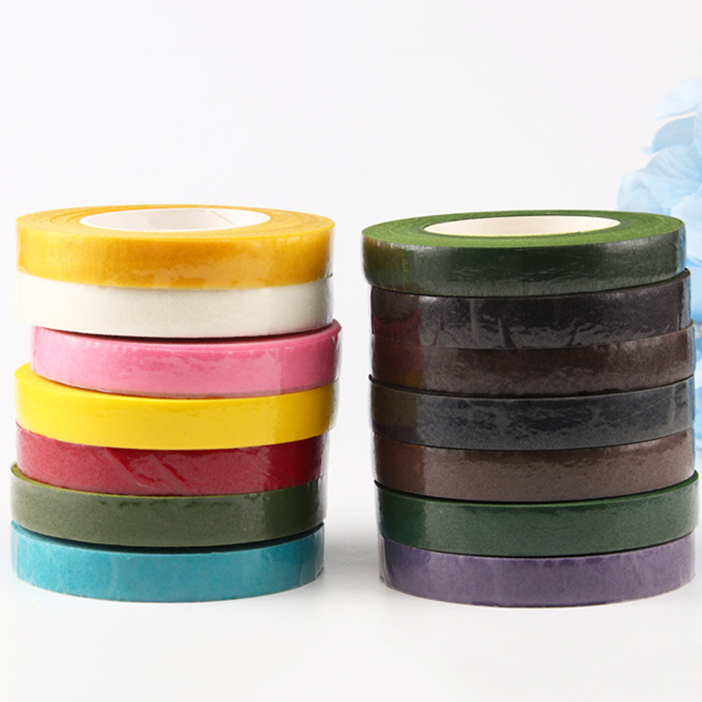 Băng keo giấy nhăn quấn cuốn hoa tự làm bó hoa nhiều màu tùy chọn dành cho người bán hoa