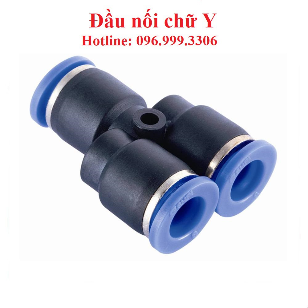 Đầu nối PY chữ Y khí nén, phun sương đầy đủ kích thước giá sỉ -  phụ kiện máy nén khí