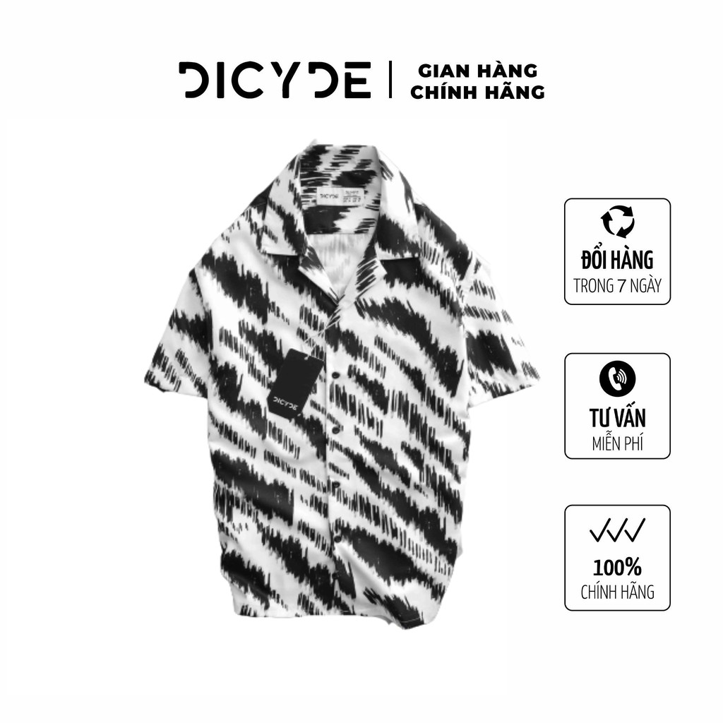 Áo sơ mi Trắng Đen Họa Tiết chính hãng của DICYDE VI1.BH.N.DC.66 cao cấp