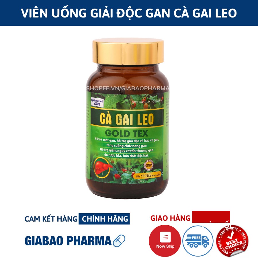 Viên uống giải độc gan Cà Gai Leo làm mát gan, bảo vệ gan,hỗ trợ hạ men gan