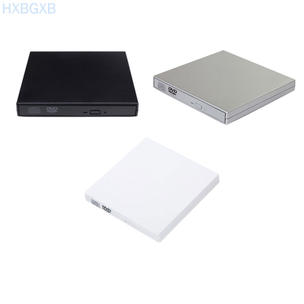 HXBG USB 2.0 External CD/DVD ROM Player Optical Drive DVD RW Burner Reader Writer Laptops PC Windows 7/8/10