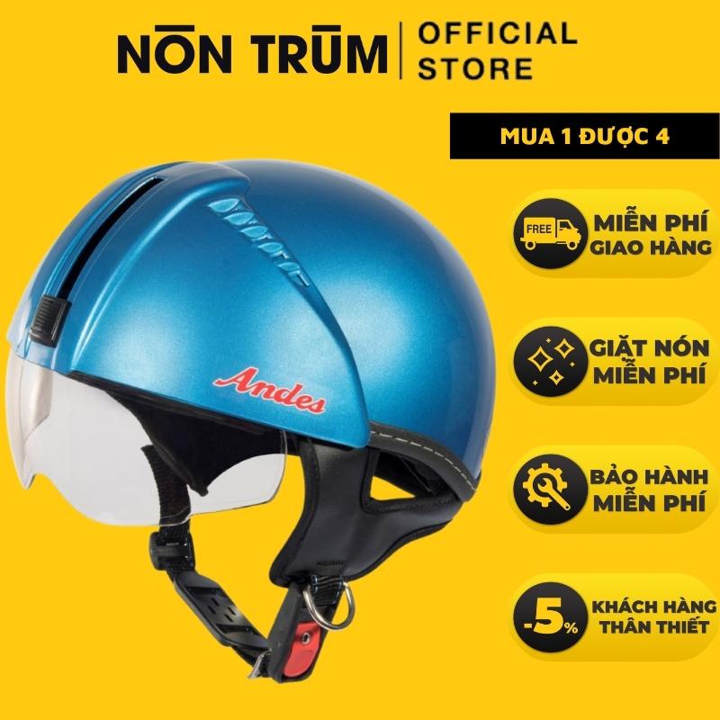 Nón Andes 181 chính hãng có kính âm tiện dụng, freesize 55-58cm, freeship toàn quốc, bảo hành 12 tháng