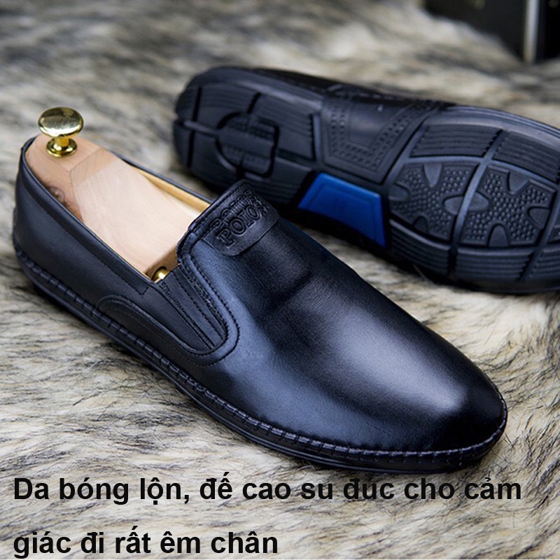 [SALE GIÁ GỐC 12 ĐÔI] Giày Lười Nam Da Bò Giày Da Nam Đế Khâu Cực Bền,Chuẩn da bò | BigBuy360 - bigbuy360.vn