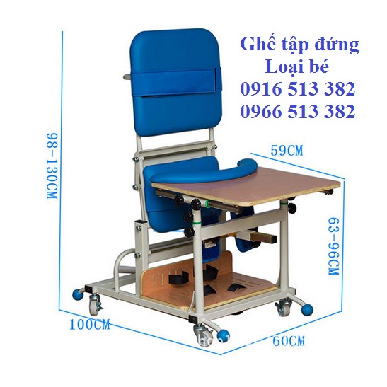 Ghế tập đứng cho bệnh nhân tai biến và trẻ bại não