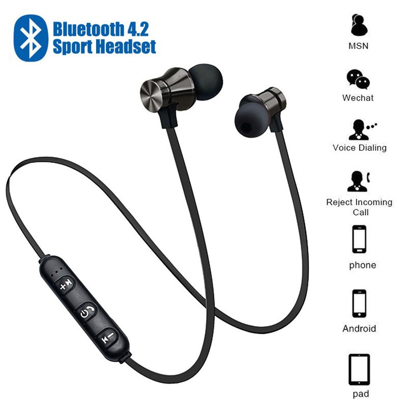 Tai nghe thông minh bluetooth XT11 có đầu từ tính phát âm thanh stereo