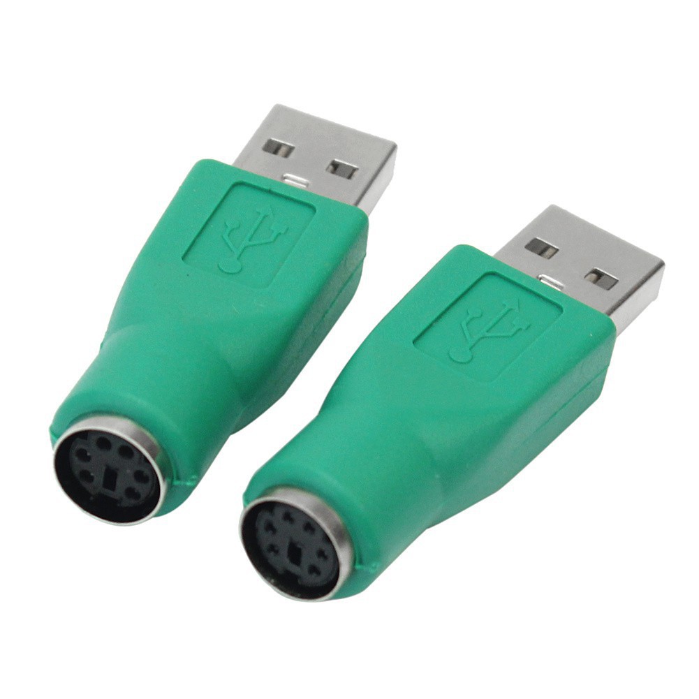 Bộ 2 đầu nhựa chuyển đổi bàn phím chuột ps2 đến usb chuyên dụng