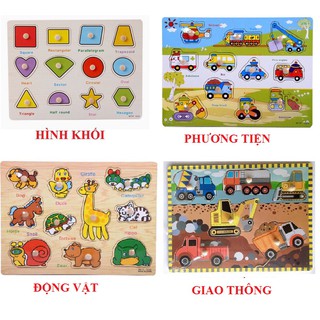Bảng Gỗ Ghép Hình Có Núm - Số