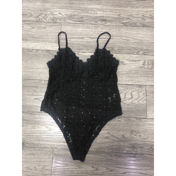 Áo Bodysuit 2 Dây Nữ Áo Liền Thân Ren Hoa Sexy Gợi Cảm - LITTLE KOREA
