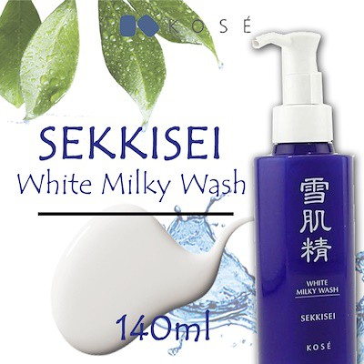 Sữa rửa mặt Kose Sekkisei White Milky Wash 140ml dưỡng ẩm trắng da