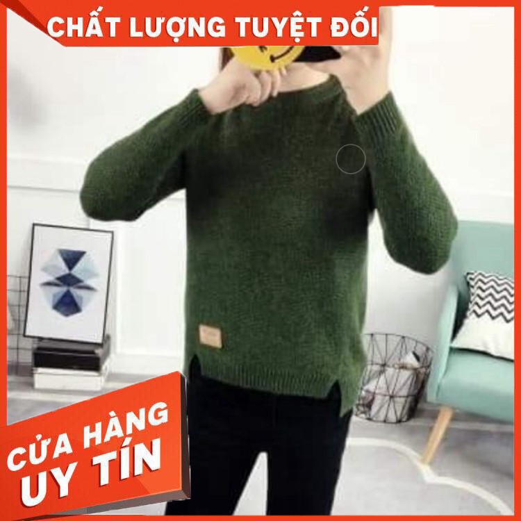 Áo len chui đầu vạt lệch