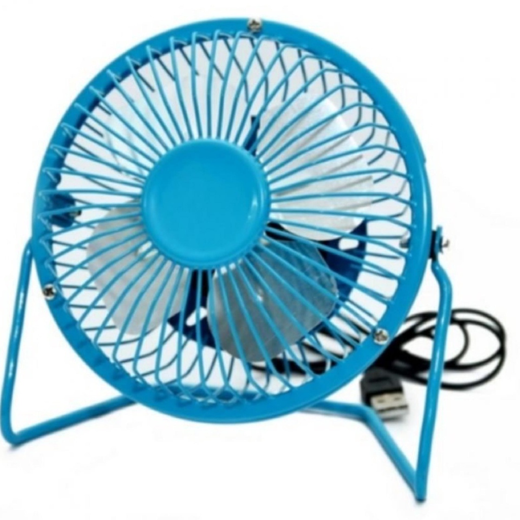 Quạt lồng sắt 4 cánh USB A18 ( Xanh Ngọc) 4inch -dc367
