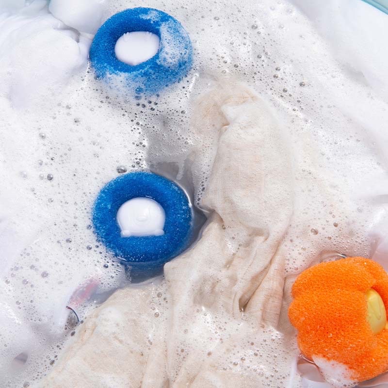 HOTCombo 3 bóng giặt chống cuộn, chống rối quần áo, giúp loại bỏ tóc dùng cho máy giặt