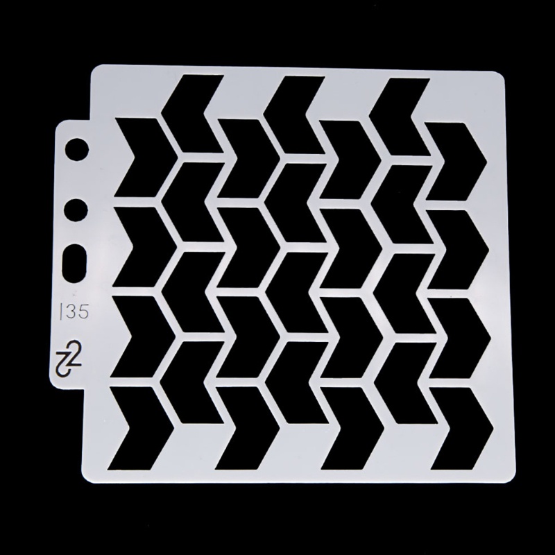 Aoto Khuôn Dập Nổi Họa Tiết Hình Học Nhiều Lớp DIY Trang Trí Sổ Lưu Niệm D