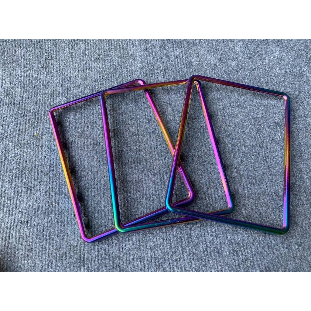 Khung Biển Số Xe Máy Titan 7 màu , Vàng Cực Đẹp