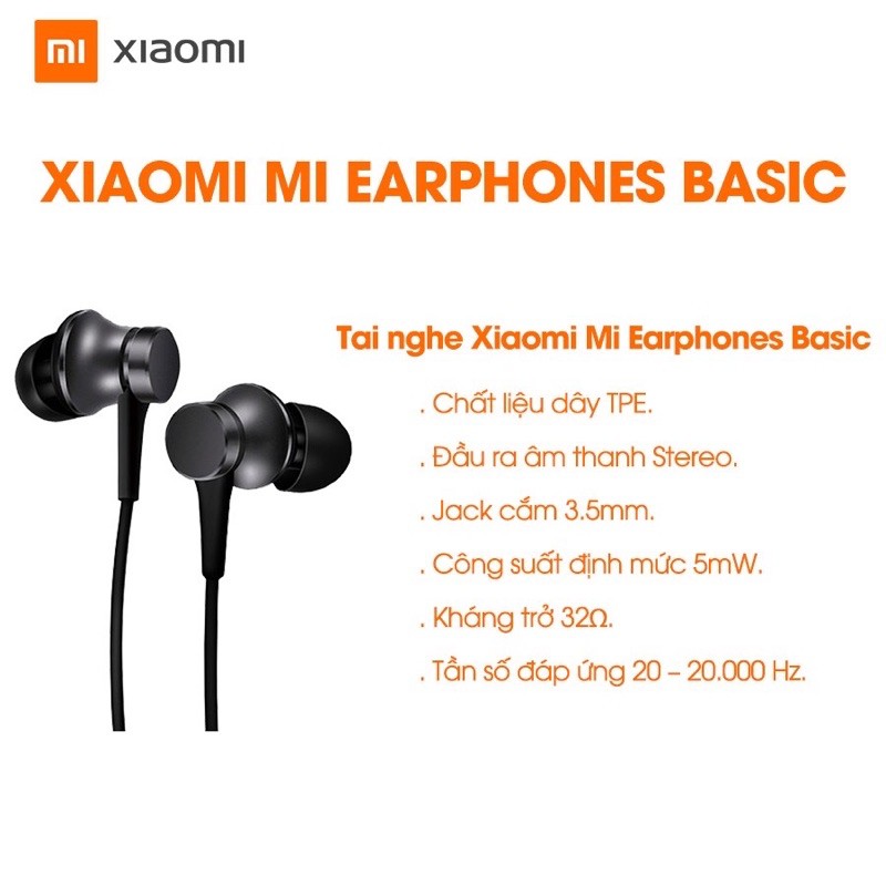 Tai nghe Xiaomi Piston Lite chính hãng - tai nghe in ear âm thanh chất cực hay