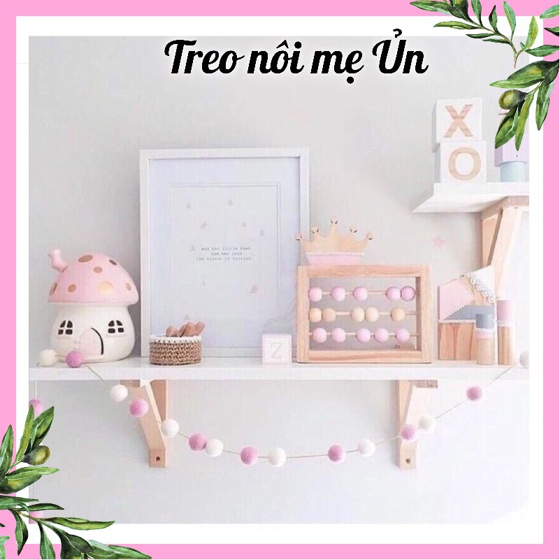 ☘️☘️☘️Dây hạt pompom trang trí phòng, decor phòng ngủ