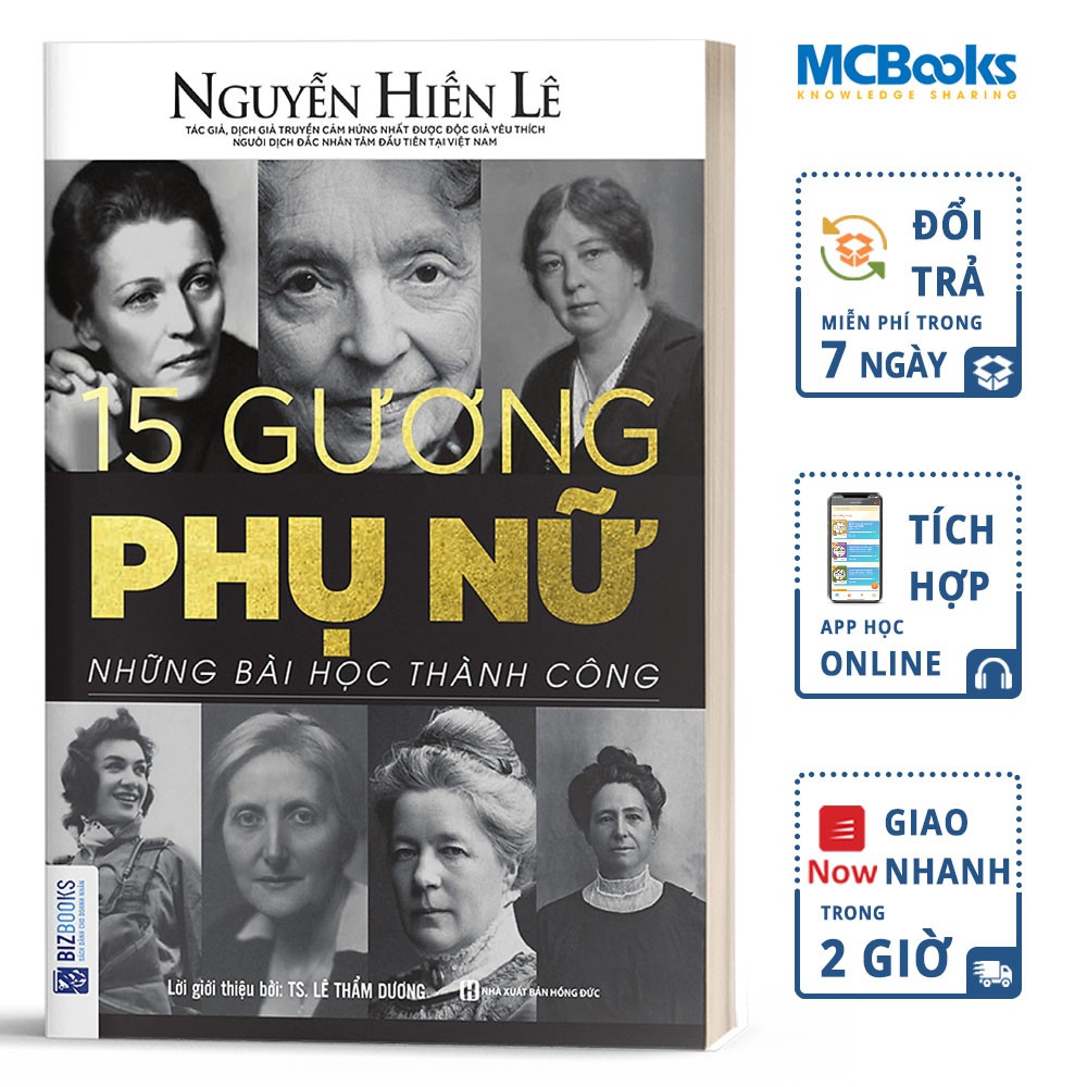 Sách - 15 Gương Phụ Nữ - Những Bài Học Thành Công - Tặng Kèm Audio