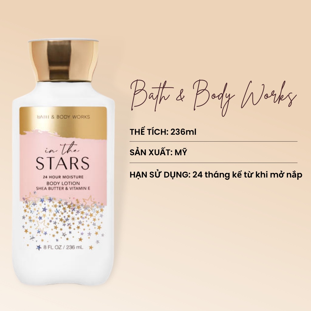 Sữa dưỡng thể Bath and Body Works In The Stars Giúp Da Trắng Mịn Body Lotion 236ml