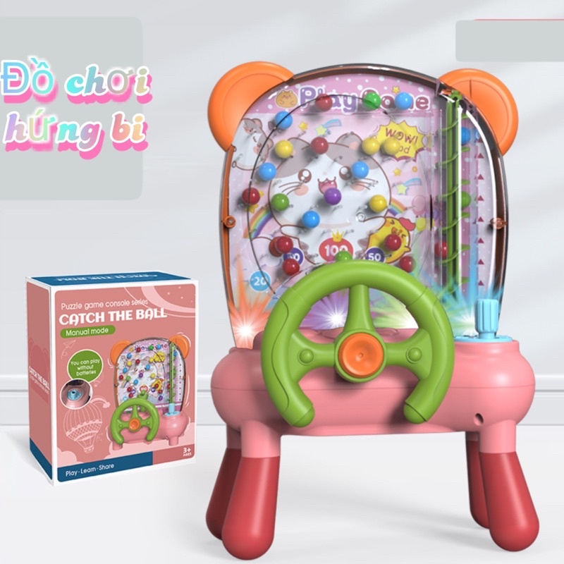 Đồ chơi hứng bi play game có bánh lái