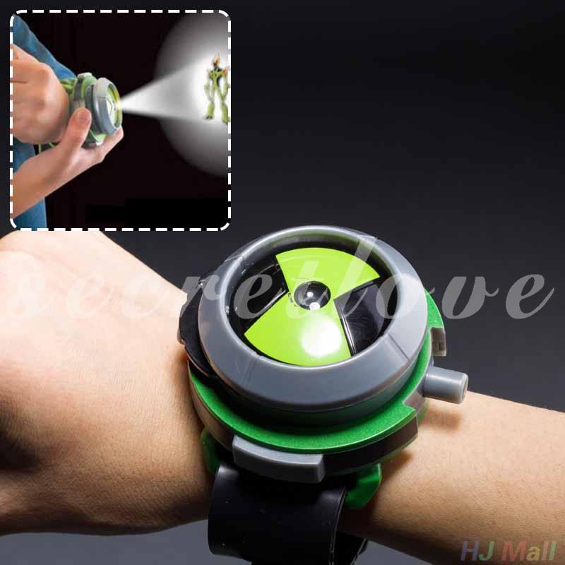 Bandai Ben10 Projector Watch Cartoon Watches Ben 10 Projector Gifts Kids