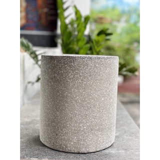 Chậu xi măng đá mài TRÒN 40*40