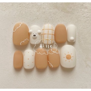Nail box móng úp thiết kế - kèm theo dũa và keo gắn
