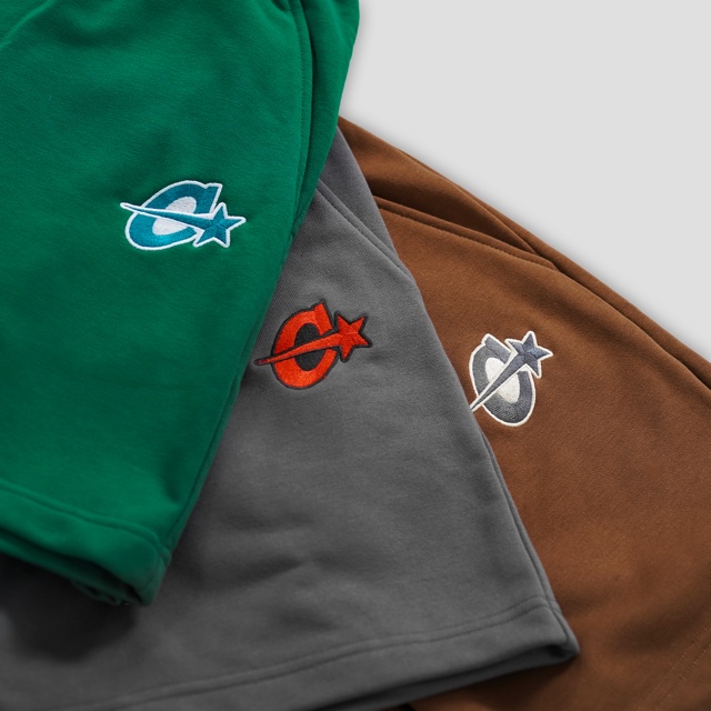 Quần đùi short trơn local brand Clownz C-star nỉ da cá nam nữ thể thao