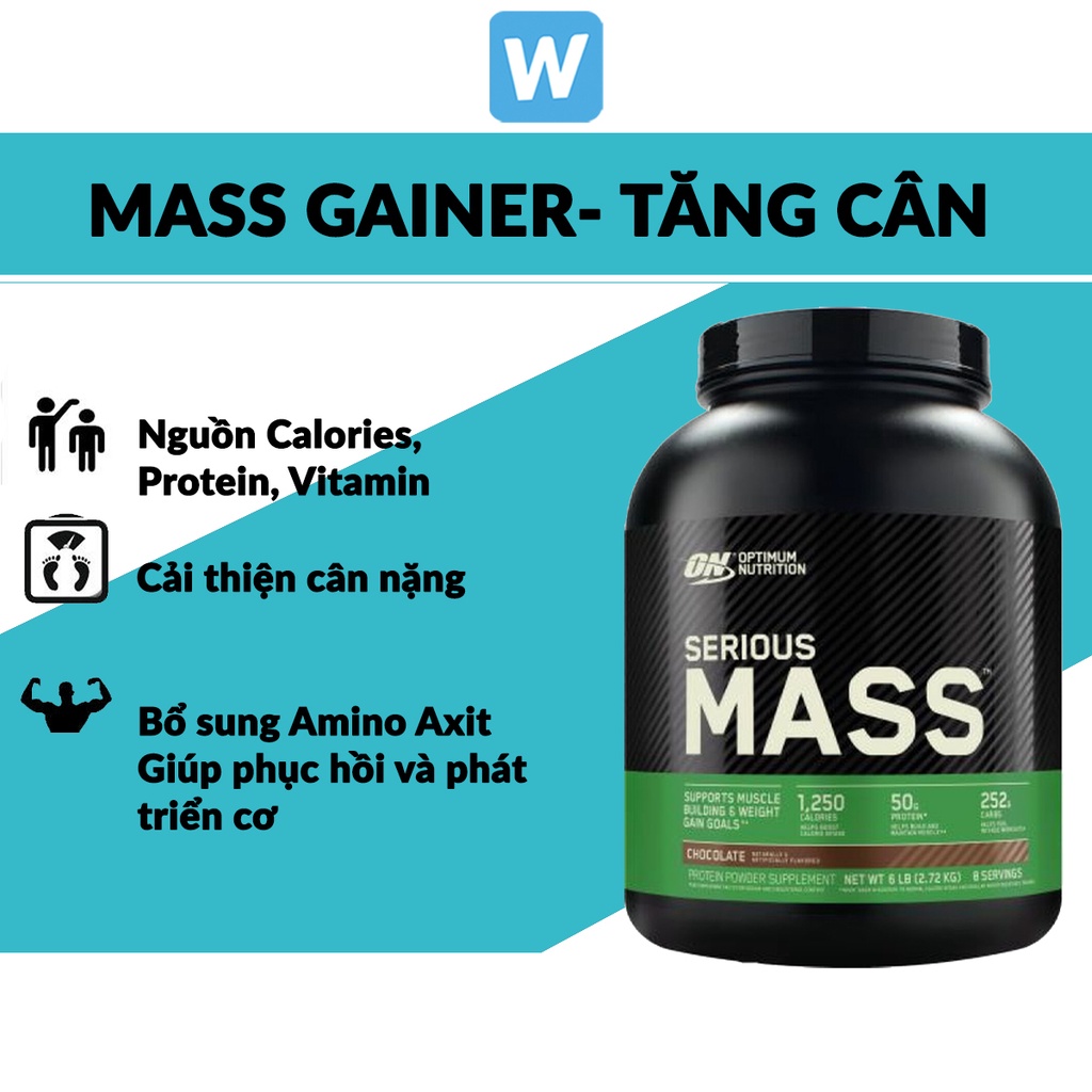 Sữa tăng cân serious mass gainer 6lbs 12lbs - super muscle grow gainer - ảnh sản phẩm 2