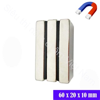 Nam châm đất hiếm 60x20x10mm nam châm có lực hút siêu mạnh