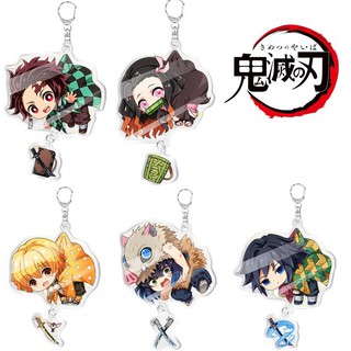 Móc khóa acrylic nhân vật anime Demon Slayer Nezuko Tanjiro Kimetsu No Yaiba dành cho hóa trang