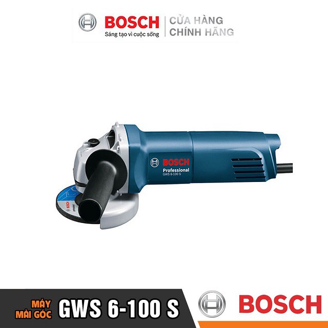 [CHÍNH HÃNG] Máy Mài Góc Bosch GWS 6-100 S (100MM-710W), Giá Đại Lý Cấp 1, Bảo Hành Tại Các TTBH Toàn Quốc