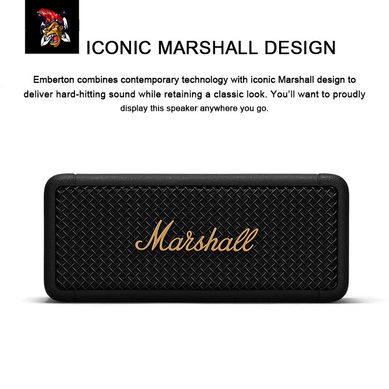 Bộ Loa Bluetooth Không Dây Chống Nước IPX7 MARSHALL Chuyên Dụng