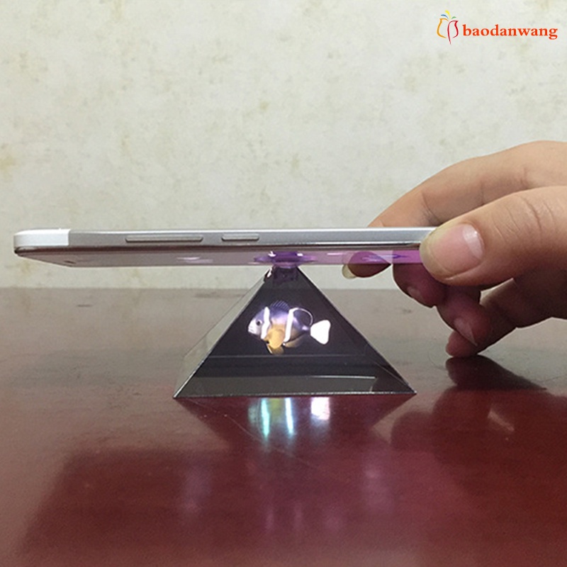 Máy chiếu mini hình kim tự tháp 3D bền bỉ thông dụng cho điện thoại thông minh