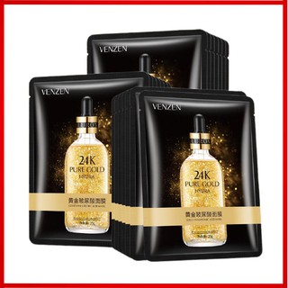 Mặt Nạ Vàng Venzen Pure Gold – Giúp Da Trắng Sáng Mịn Màng – Se Khít Lỗ Chân Lông - KSMN