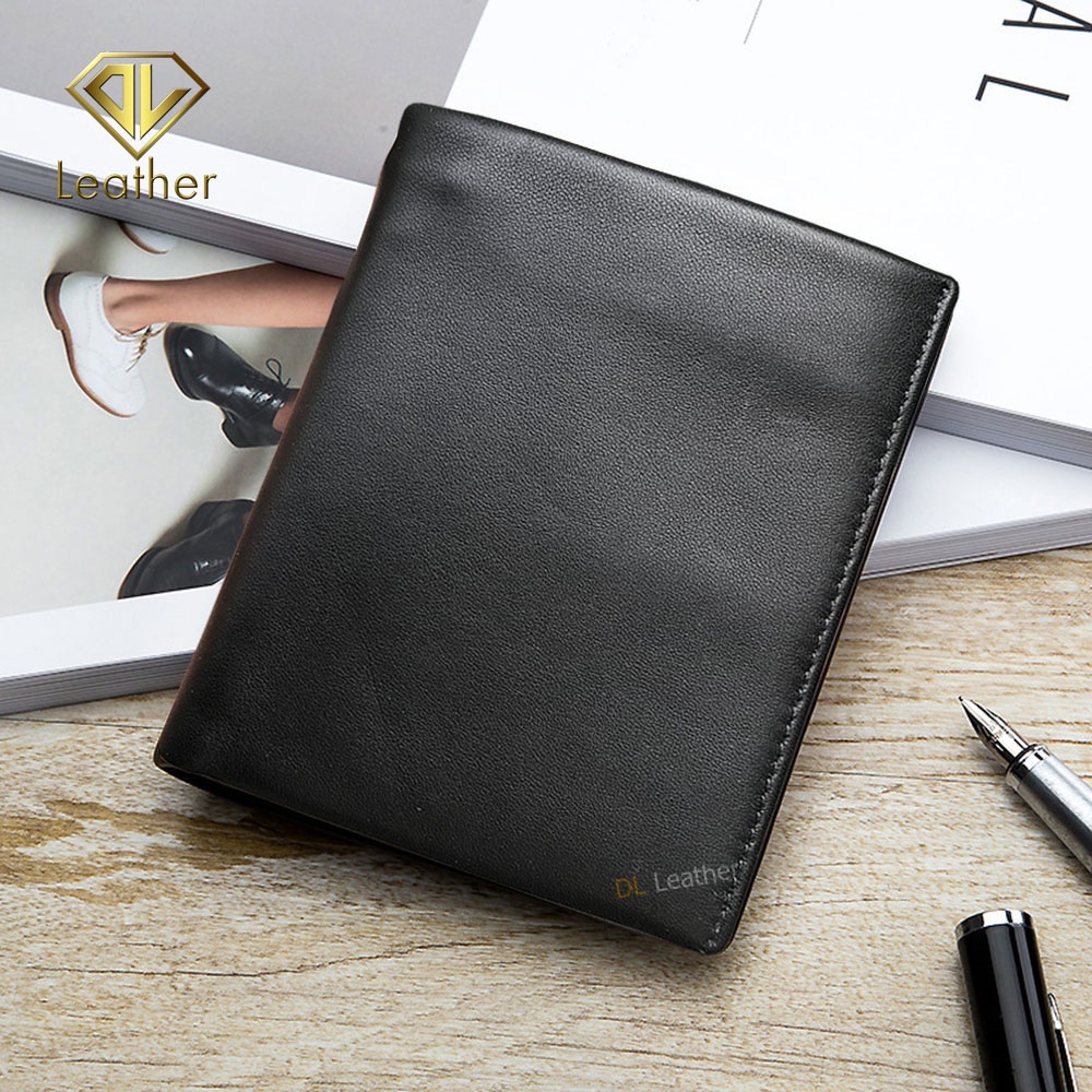 Ví Đứng - Ví Da Nam DLLeather Ví Da Bò Xịn 100% (VDDLD_01)