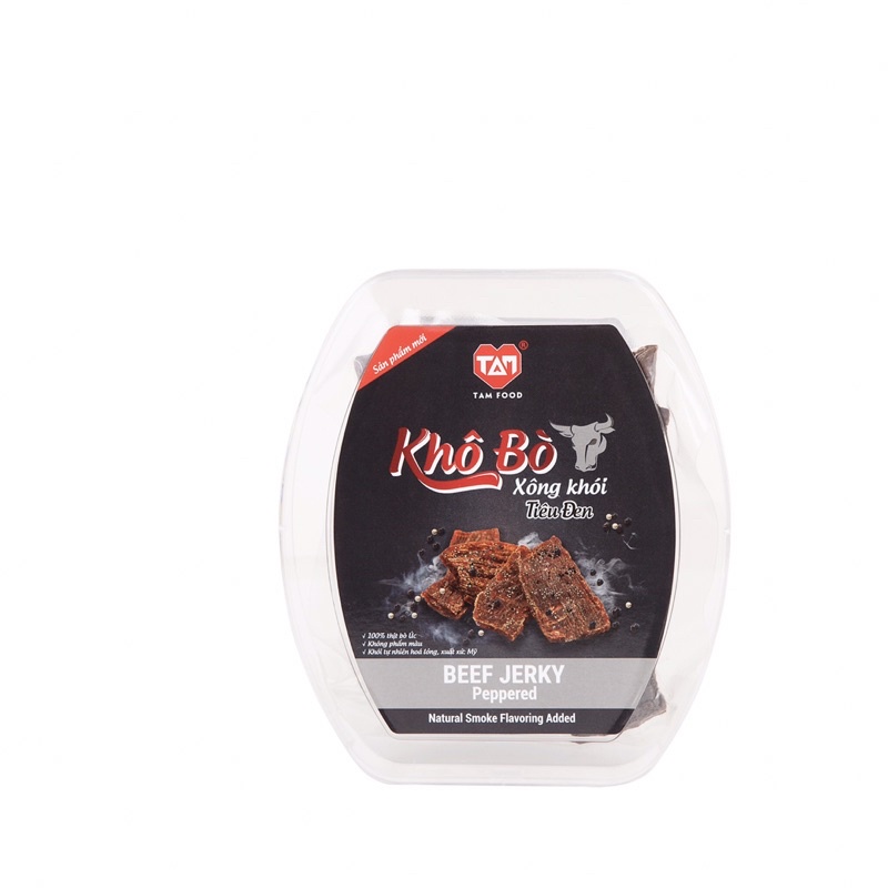 Khô Bò Xông khói TAM FOOD Tiêu đen 100g