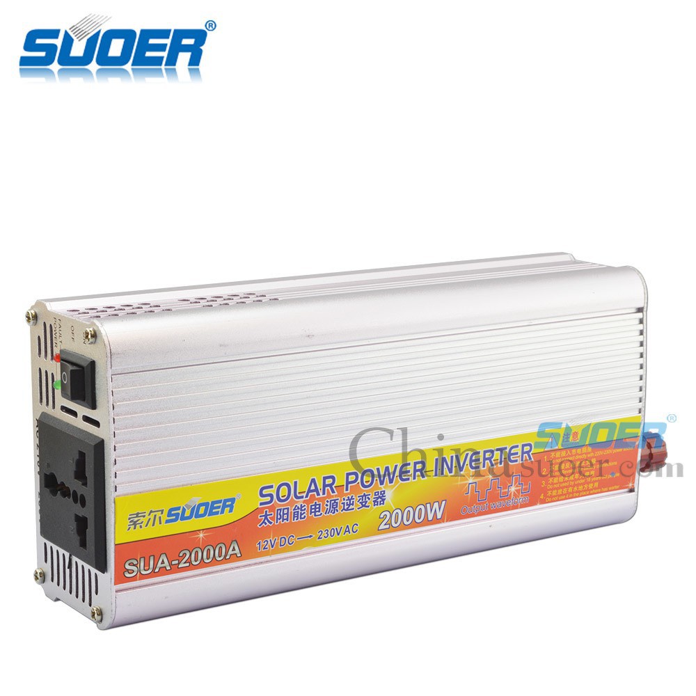 MÁY KICH ĐIỆN 12V LÊN 220V INVERTER 2000W SUOER SUA-2000A