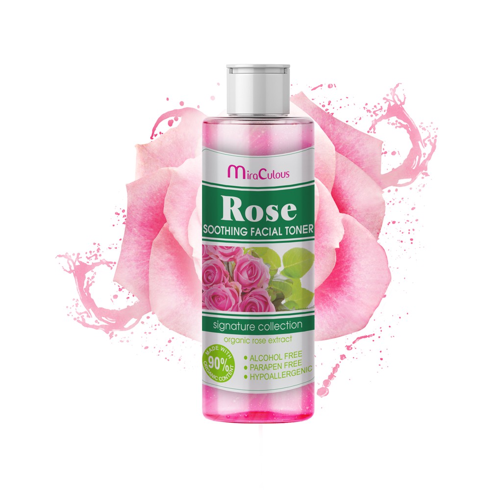 [Nước hoa hồng Hàn Quốc] Nước hoa hồng se khít lỗ chân lông trắng da Mira Culous Rose Hàn Quốc 100ml - Hàng chính hãng