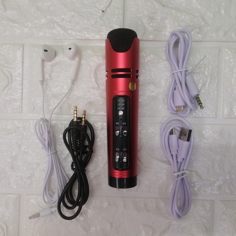 Micro C16, Mic Livestream Hát Karaoke 6 Chế Độ Âm Thanh Giả Dọng Bản Nâng Cấp Cực Hay Của Micro C7