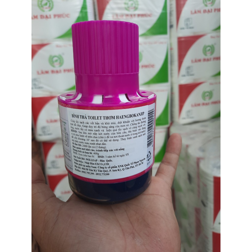 NHẬP KHẨU CHÍNH HÃNG - Chai  Thả Bồn Cầu Hàn Quốc 180gr - Haengbokanjip Sỉ và Lẻ