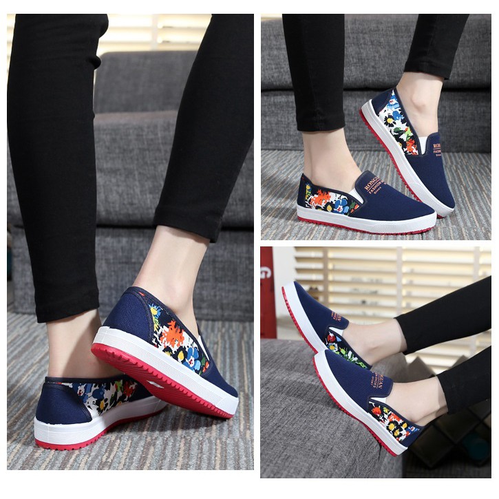 Slip on gót hoa kiểu dáng thời trang | BigBuy360 - bigbuy360.vn