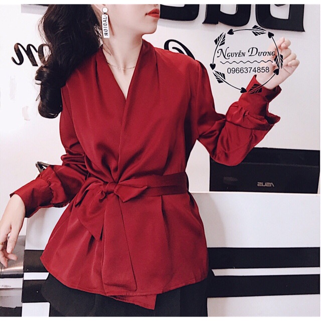 áo lụa vạt chéo