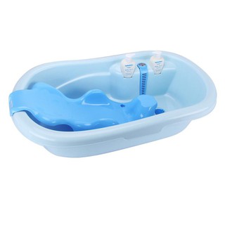 Thau Chậu tắm cho bé sơ sinh kèm ghế nằm tắm và nhiệt kế đo nhiệt độ nước cho trẻ em Royalcare RC302