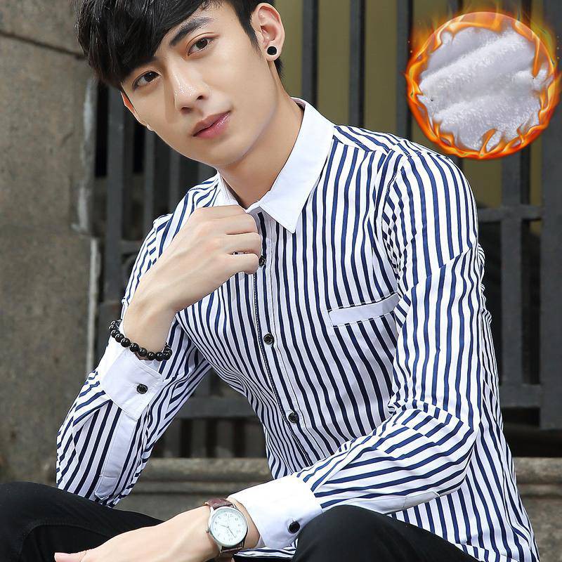 Áo Sơ Mi Nam Dài Tay Hàn Quốc  PONIVA Họa Tiết Sọc Cao Cấp | BigBuy360 - bigbuy360.vn