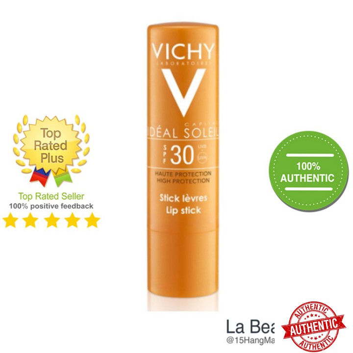 [Mã giảm giá mỹ phẩm chính hãng] Vichy Ideal Soleil Lip Stich Spf 30 - Chống Nắng Dạng Thỏi Cho Môi Và Vùng Da Nhạy Cảm